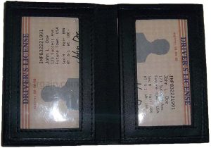 Leather business card case black ID credit card picture card case new card case - Image 11