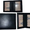 Leather business card case black ID credit card picture card case new card case