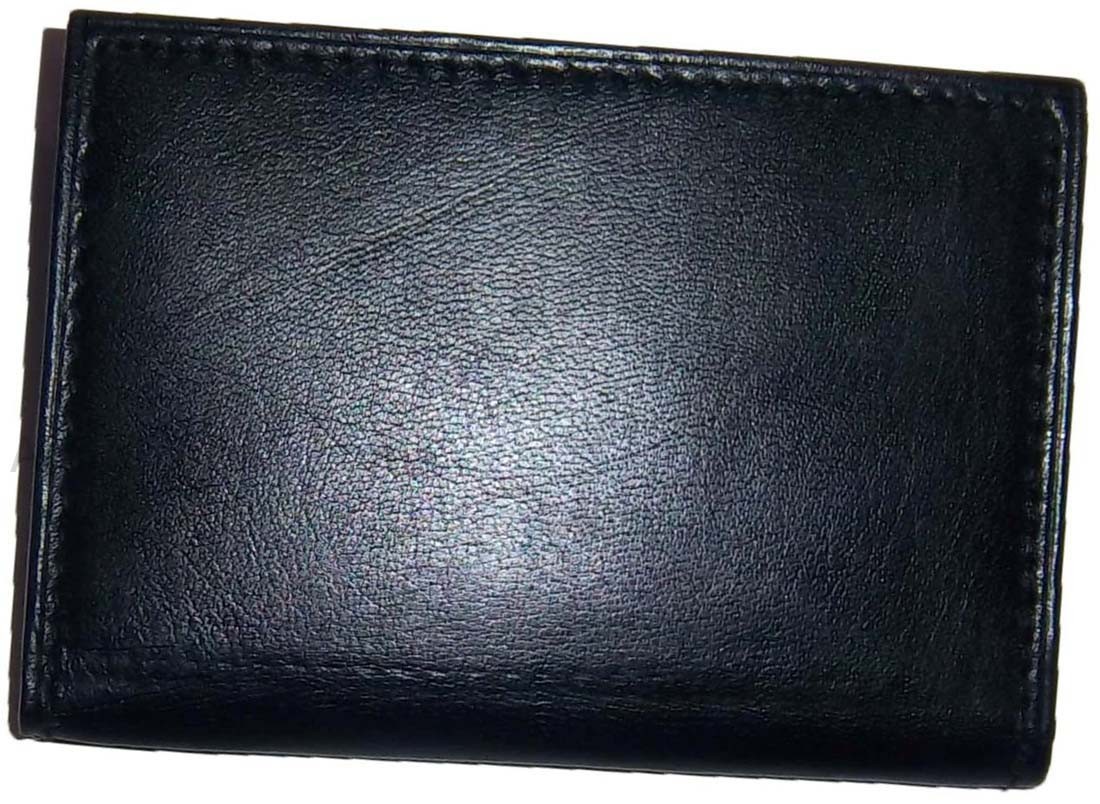 Leather business card case black ID credit card picture card case new card case - Image 4