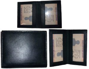 Leather business card case black ID credit card picture card case new card case
