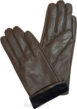 Leather gloves. Woman's Size (L) Leather winter Gloves. Dress Gloves New Gloves - Image 3