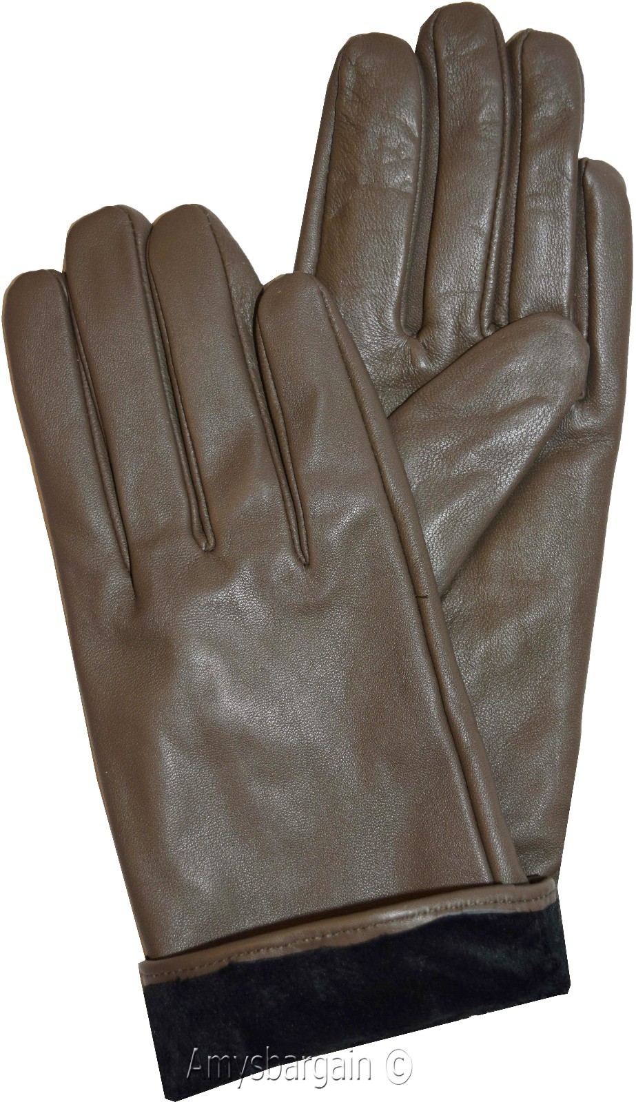Leather gloves. Woman's Size (L) Leather winter Gloves. Dress Gloves New Gloves - Image 4