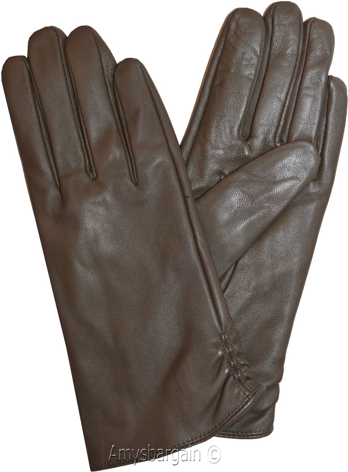 Leather gloves. Woman's Size (L) Leather winter Gloves. Dress Gloves New Gloves - Image 8