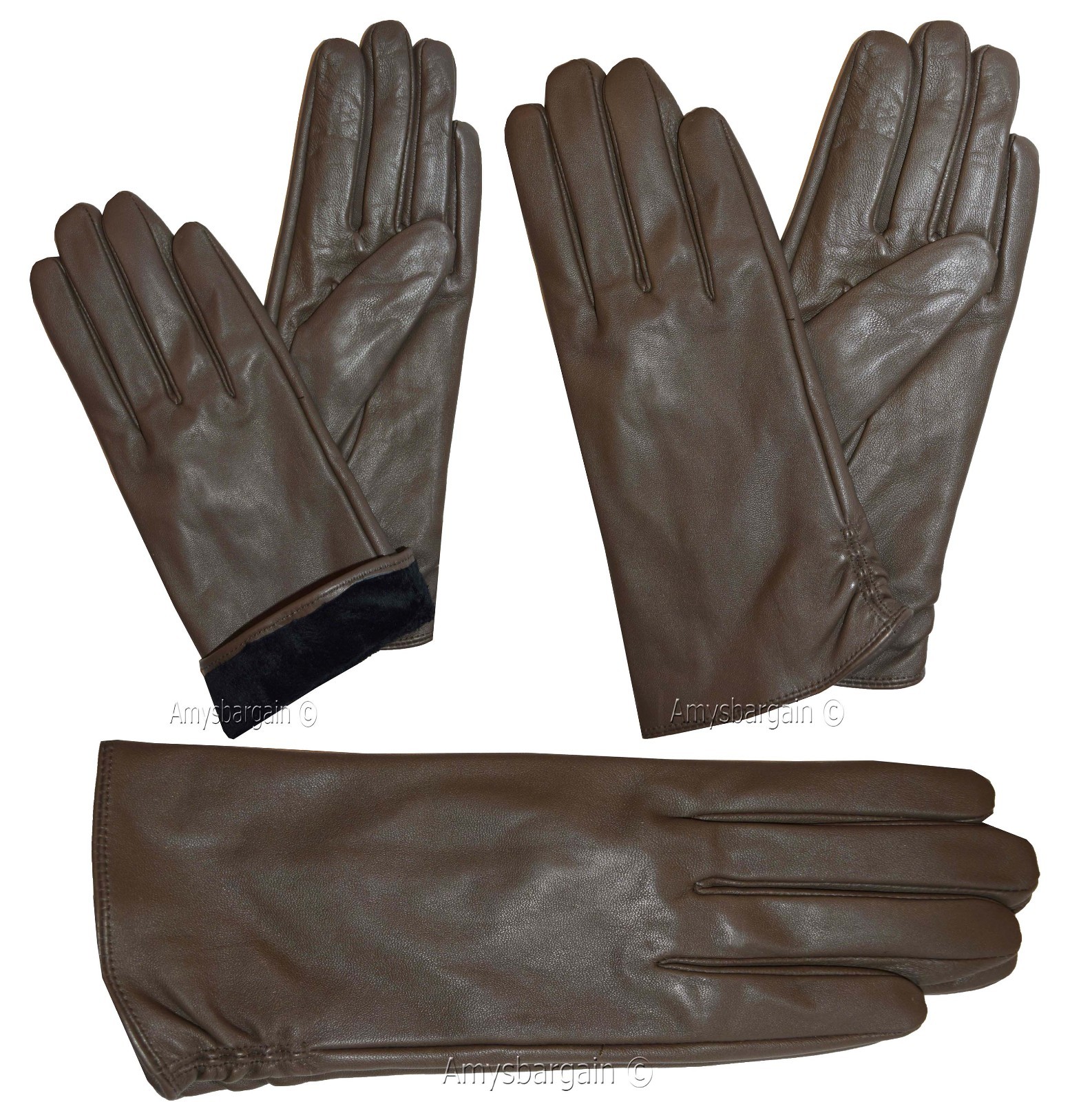 Leather gloves. Woman's Size (L) Leather winter Gloves. Dress Gloves New Gloves
