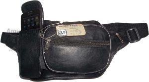 Leather waist pouch large waist bag leather bag Fanny pack sports bag 6 pockkets - Image 11