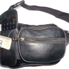 Leather waist pouch large waist bag leather bag Fanny pack sports bag 6 pockkets