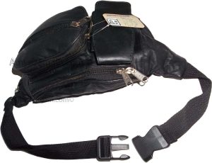 Leather waist pouch large waist bag leather bag Fanny pack sports bag 6 pockkets - Image 13