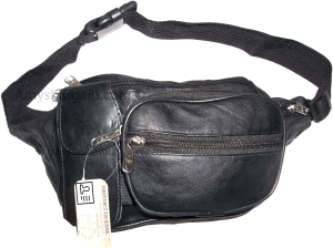 Leather waist pouch large waist bag leather bag Fanny pack sports bag 6 pockkets - Image 5
