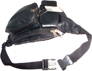 Leather waist pouch large waist bag leather bag Fanny pack sports bag 6 pockkets - Image 8