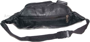 Leather waist pouch large waist bag leather bag Fanny pack sports bag 6 pockkets - Image 9