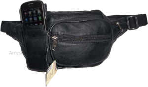 Leather waist pouch large waist bag leather bag Fanny pack sports bag 6 pockkets - Image 10