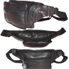 Leather waist pouch. waist bag, leather bag, Fanny pack 44" adjustable band New