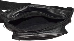 Leather waist pouch. waist bag, leather bag, Fanny pack 44" adjustable band New - Image 13