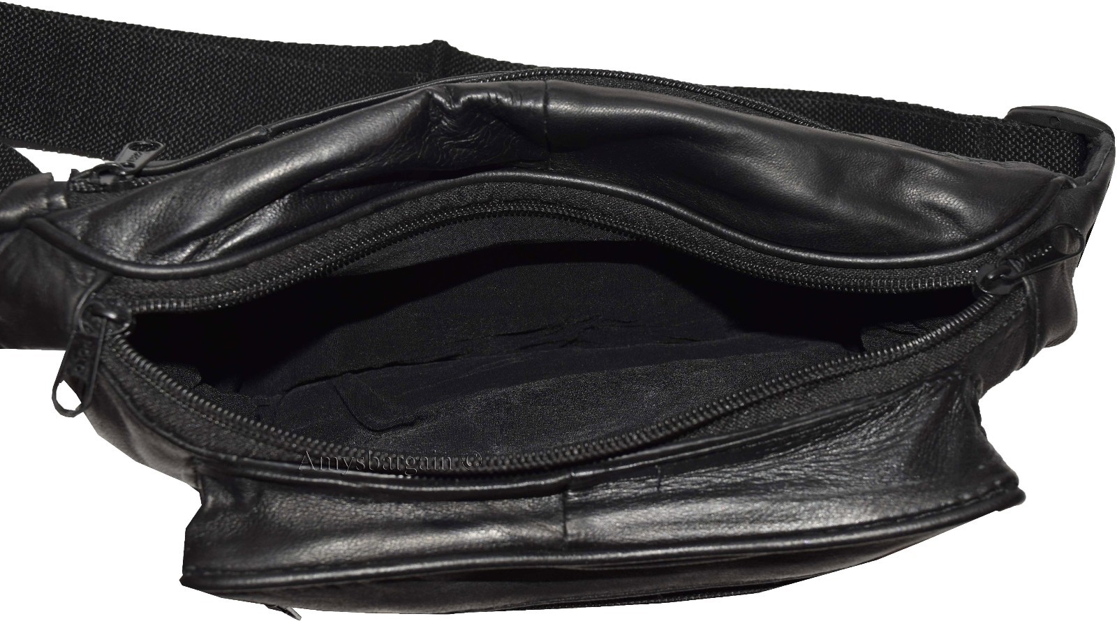 Leather waist pouch. waist bag, leather bag, Fanny pack 44" adjustable band New - Image 13