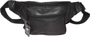 Leather waist pouch. waist bag, leather bag, Fanny pack 44" adjustable band New - Image 3