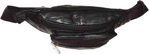 Leather waist pouch. waist bag, leather bag, Fanny pack 44" adjustable band New - Image 4
