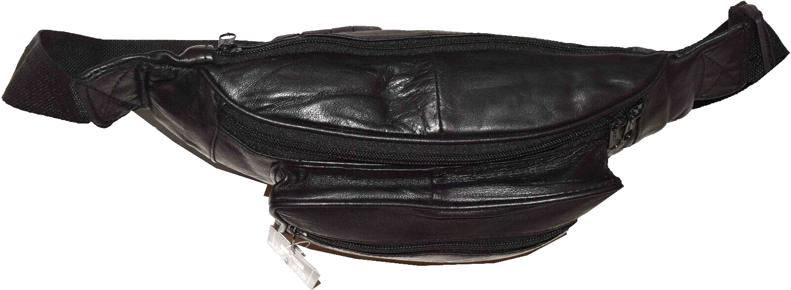 Leather waist pouch. waist bag, leather bag, Fanny pack 44" adjustable band New - Image 4