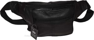 Leather waist pouch. waist bag, leather bag, Fanny pack 44" adjustable band New - Image 6