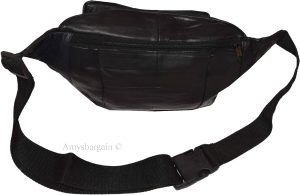 Leather waist pouch. waist bag, leather bag, Fanny pack 44" adjustable band New - Image 7