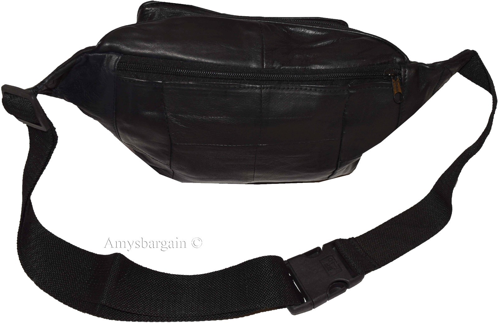 Leather waist pouch. waist bag, leather bag, Fanny pack 44" adjustable band New - Image 7