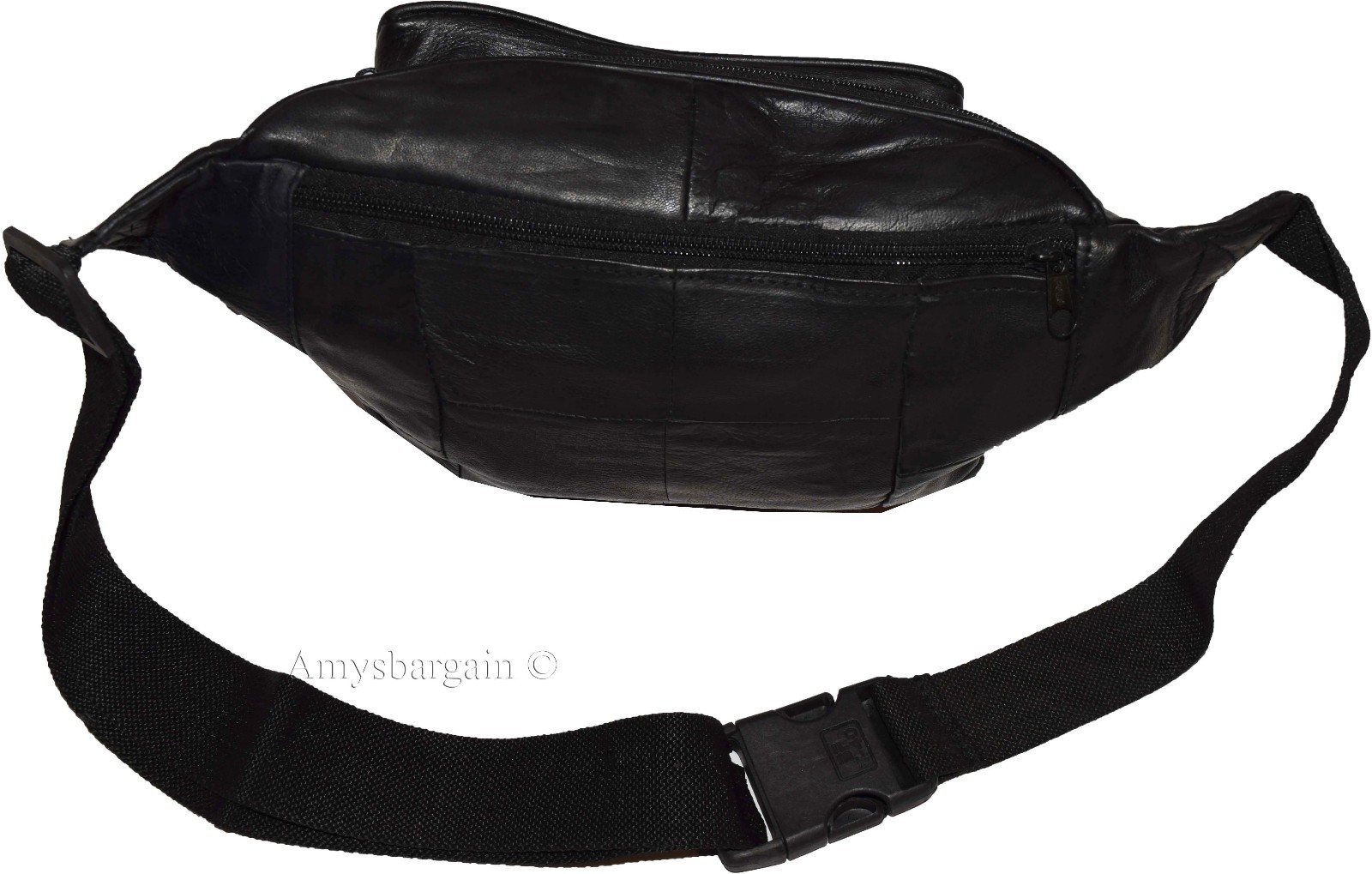 Leather waist pouch. waist bag, leather bag, Fanny pack 44" adjustable band New - Image 8