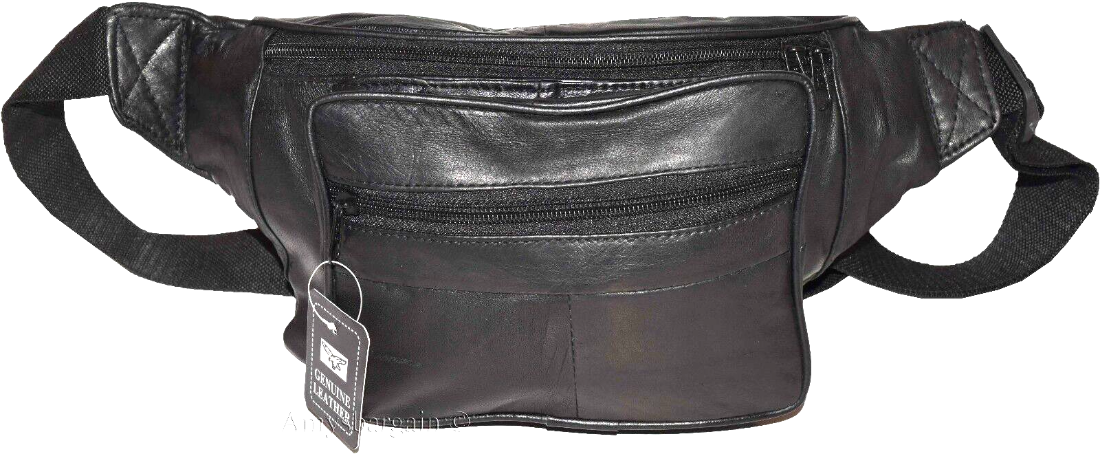 Leather waist pouch. waist bag, leather bag, Fanny pack 44 inch adjustable band - Image 3