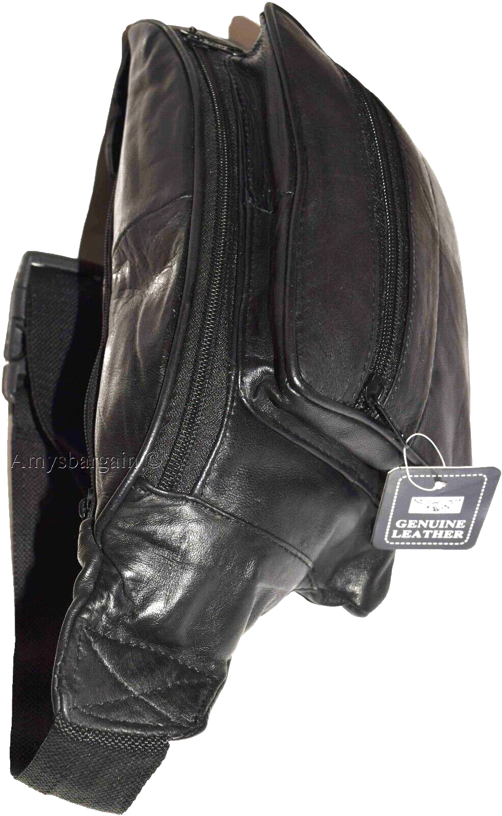 Leather waist pouch. waist bag, leather bag, Fanny pack 44 inch adjustable band - Image 6