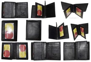 Lot of 10 Women men's Leather Credit case 12 Cards 3 ID credit card holder #774