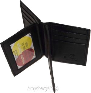 Lot of 10 Women men's Leather Credit case 12 Cards 3 ID credit card holder #774 - Image 9