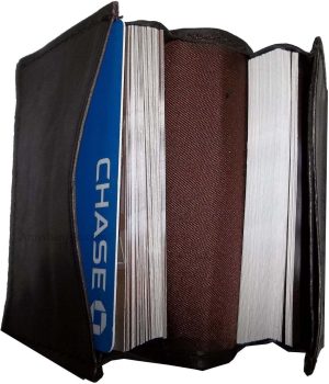 Lot of 12 leather business card case 100 plus card case, Brown card case brn new - Image 6