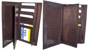 Lot of 2. Checkbook wallet Leather Checkbook cover. Credit card wallet. zip case
