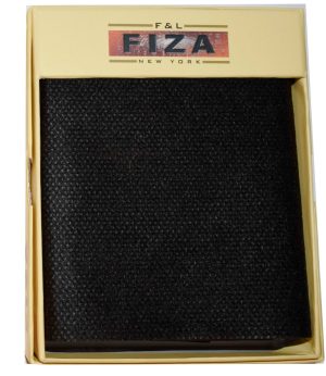 Lot of 2 FIZA NY Leather men's Black wallet 2 Bill slot wallet Bifold New in Box - Image 12
