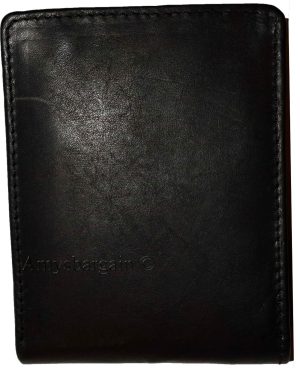 Lot of 2 FIZA NY Leather men's Black wallet 2 Bill slot wallet Bifold New in Box - Image 8