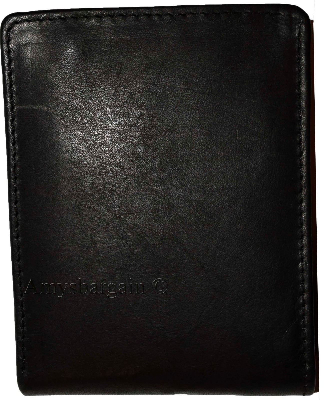 Lot of 2 FIZA NY Leather men's Black wallet 2 Bill slot wallet Bifold New in Box - Image 8