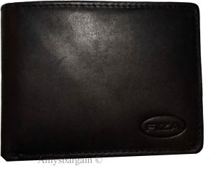 Lot of 2 FIZA NY Leather men's Black wallet 2 Bill slot wallet Bifold New in Box - Image 9