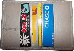 Lot of 2 Leather business card credit card case ID ATM wallet new card carrier - Image 11
