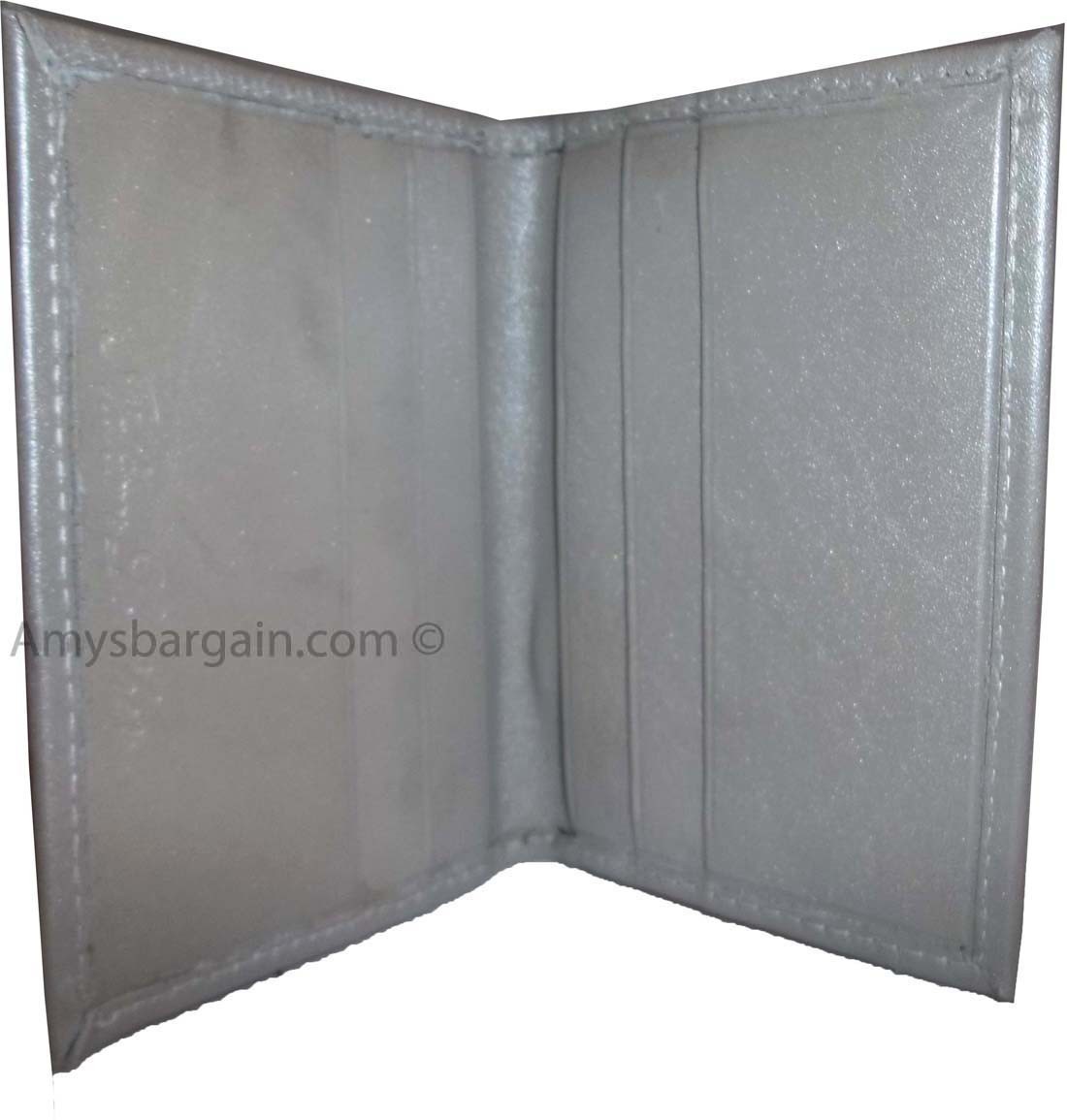 Lot of 2 Leather business card credit card case ID ATM wallet new card carrier - Image 6