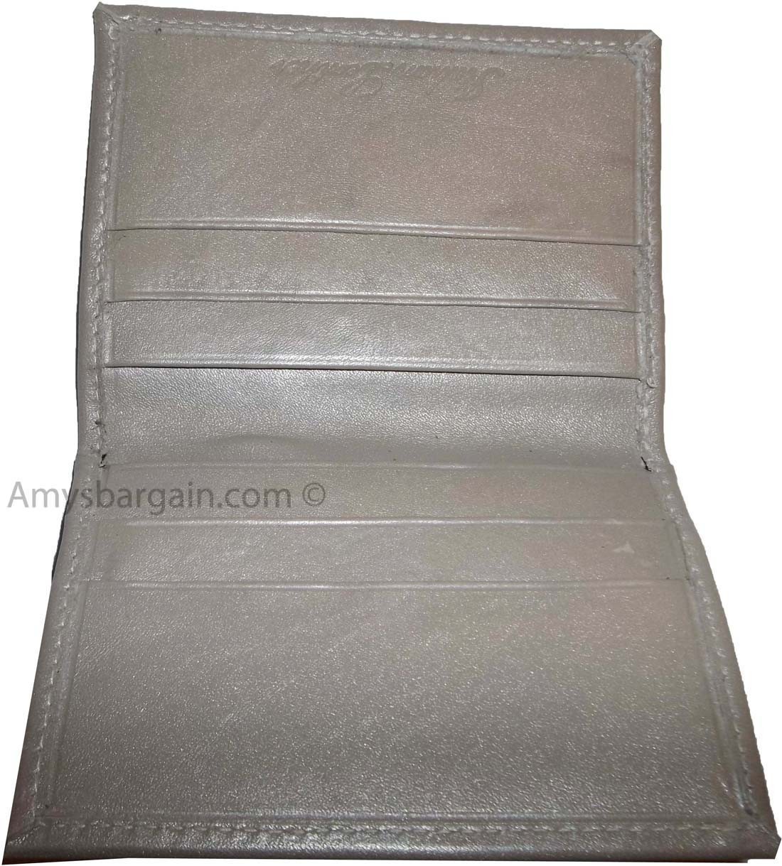 Lot of 2 Leather business card credit card case ID ATM wallet new card carrier - Image 8