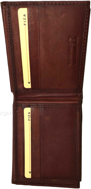 Lot of 2 Leather men's Bifold wallet Tan Billfold wallet 9 Card 3 ID New in Box - Image 4