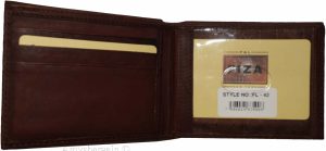 Lot of 2 Leather men's Bifold wallet Tan Billfold wallet 9 Card 3 ID New in Box - Image 5