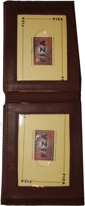 Lot of 2 Leather men's Bifold wallet Tan Billfold wallet 9 Card 3 ID New in Box - Image 6