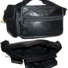 Lot of 2 New Leather waist pouches waist bag Unbranded leather Fanny pack new WT