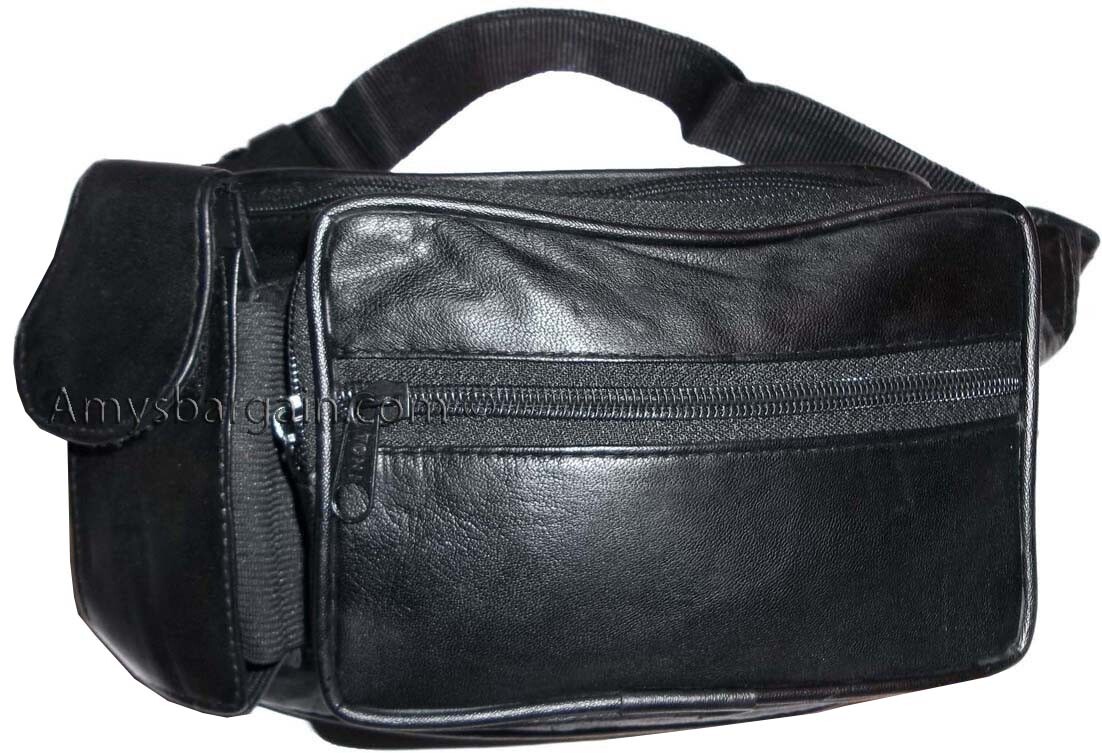 Lot of 2 New Leather waist pouches waist bag Unbranded leather Fanny pack new WT - Image 8