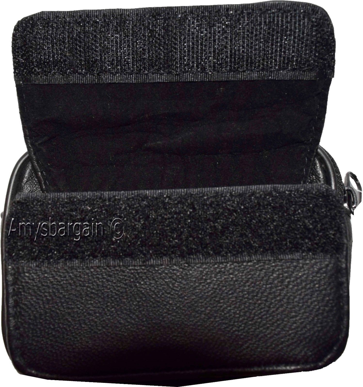 Lot of 2 New Mini leather bag belt loop bag Black waist Business credit card bag - Image 10