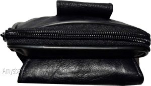 Lot of 2 New Mini leather bag belt loop bag Black waist Business credit card bag - Image 4