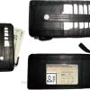 Lot of 3 Black Solid Genuine Leather Wallet, Zipper Case Credit Card ID Holder