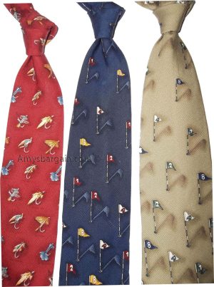 Lot of 3 Men's tie Cutter and Buck Designer Silk Men's Neck Wear Made in USA - Image 7