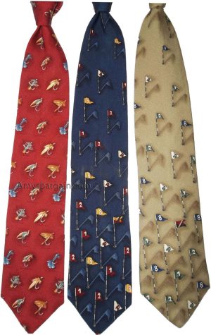 Lot of 3 Men's tie Cutter and Buck Designer Silk Men's Neck Wear Made in USA - Image 8