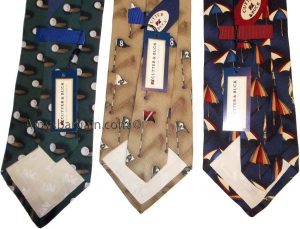 Lot of 3 Men's tie Cutter and Buck Designer Silk Men's Neck Wear Made in USA L6 - Image 6