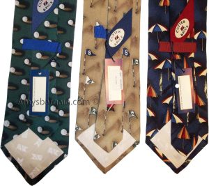 Lot of 3 Men's tie Cutter and Buck Designer Silk Men's Neck Wear Made in USA L6 - Image 7